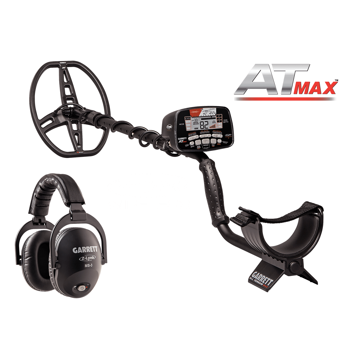 Garrett AT Max w/ MS-3 Wireless Headphones