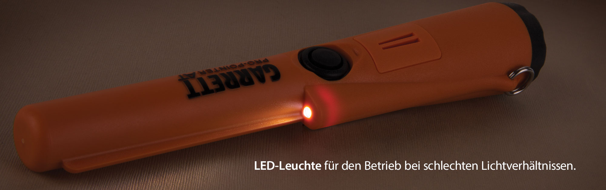 LED-Lampe für den Betrieb bei schlechten Lichtverhältnissen.