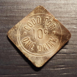 California/Nevada saloon token, found by Mike B.