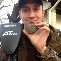 U.S. Civil War “baby” belt plate, found by Michael C.