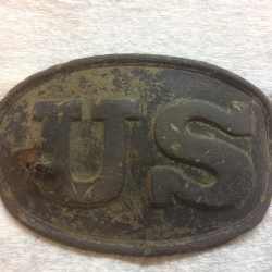 U.S. Civil War box plate, found by Adam C.