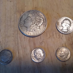 Pièces d’argent, trouvées par Billy A. avec l’ACE 200