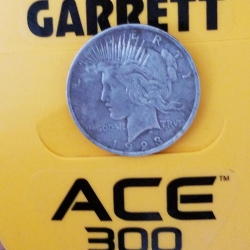 1923 silver Peace Dollar, found by Ron P.