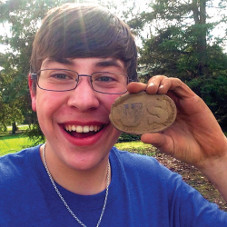 U.S. Civil War belt plate, found by Seth E.