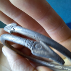 100-220 B.C. solid silver bracelet found by Abrudan