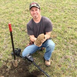 Civil War artillery shell, found by Garren K.