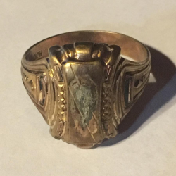 1945 gold class ring, discovered by McKenzie C.