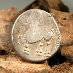Moneda de plata celta, al menos de 2200 años de antigüedad, encontrada por Dejan S.