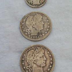 Silver coins, discovered by Lanny P.