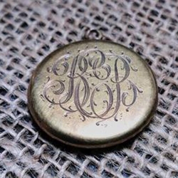 Monogrammed locket, found by Nathan Z.