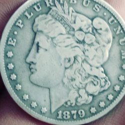 1879 Morgan silver dollar, discovered by Gary V.