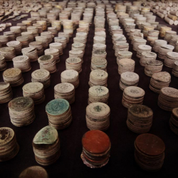 8635 monedas, anillos, balas, medallas, hebillas y botones encontrados durante un período de tres años por Gabriel C. con su ACE 300i