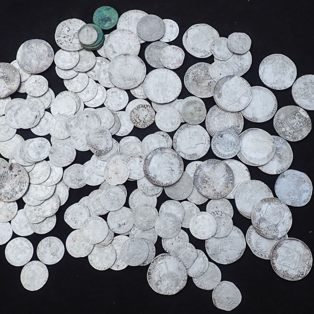 Silver Hoard of 177 Coins, found by Co B. 